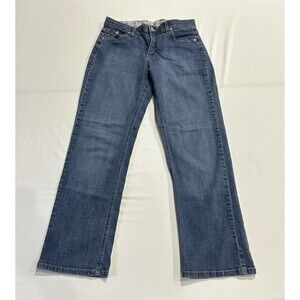 Riders Jeans Women's Blue Size 10/32M Mid Rise Straight Stretch Denim H2